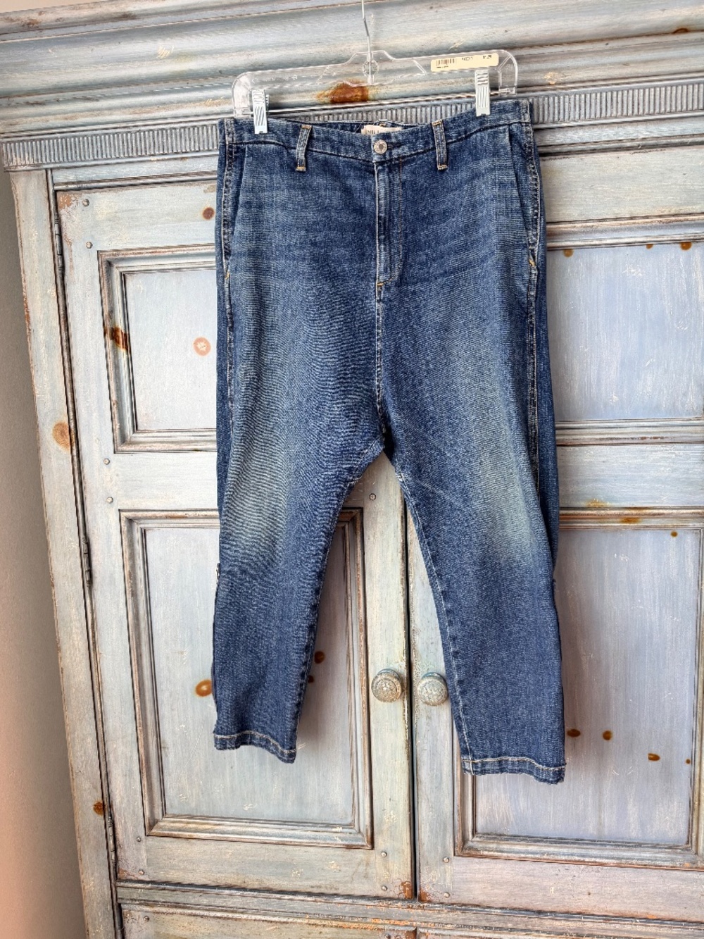 Nili Lotan 'Jackson' Dropped Crotch Denim Jeans In 'Walker' Wash Size 29 - Picture 5 of 11